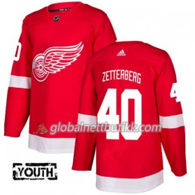 Detroit Red Wings Hockeydrakt Henrik Zetterberg 40 2017-2018 Rød Adidas Authentic - Barn